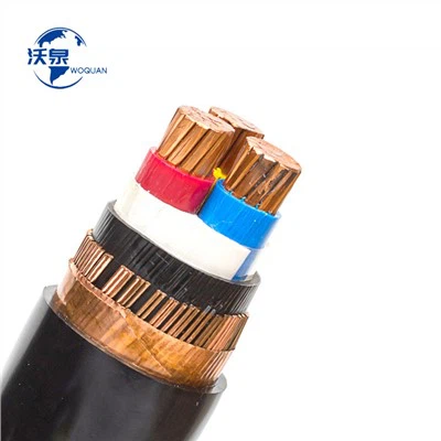 33KV 3C 4C 5C Bakır İletkenli XLPE İzolasyon Güç Kablosu
