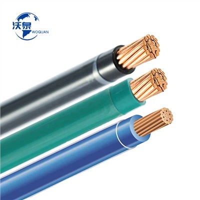 Bina için Tek Çekirdekli Çok Telli PVC İzoleli Naylon Kılıf THHN Kablosu