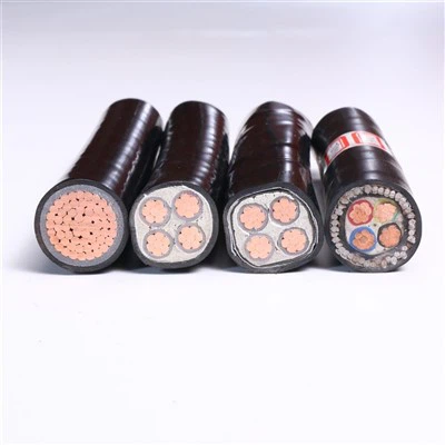 Düşük Voltajlı 4 Çekirdekli YJLV XLPE PVC Yeraltı Elektrik Kablosu